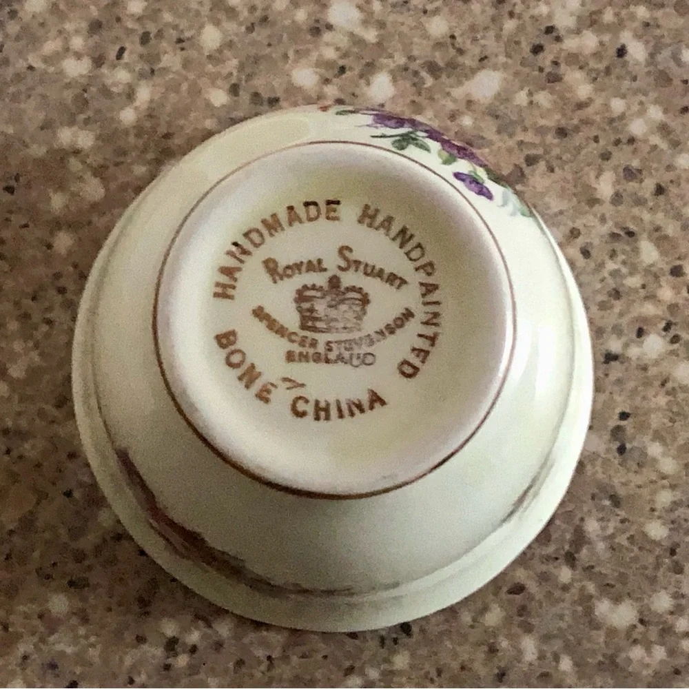 Antique Royal Stuart Sugar Bowl with Lid Fine Bone China, England