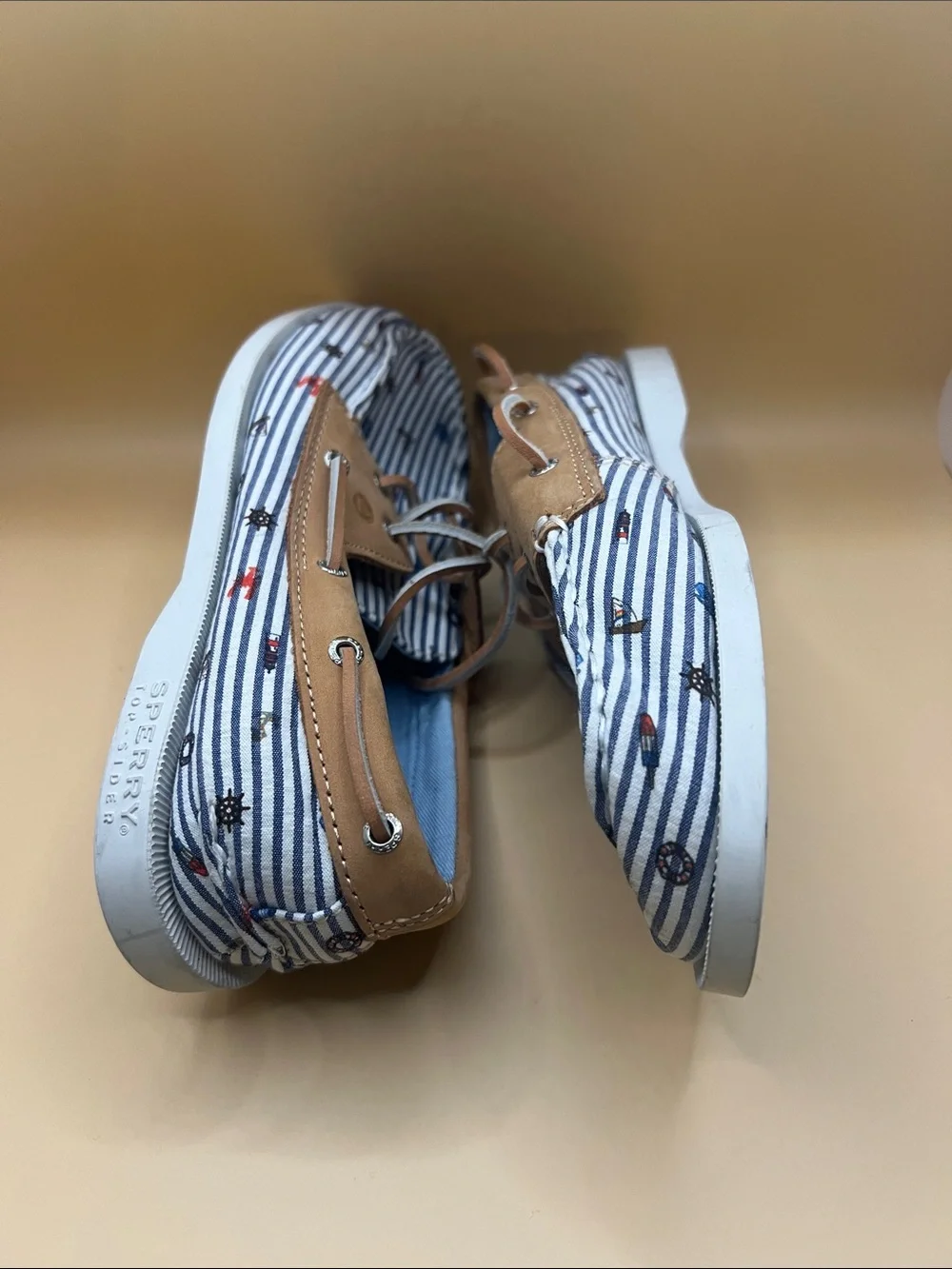 Sperry striped blue