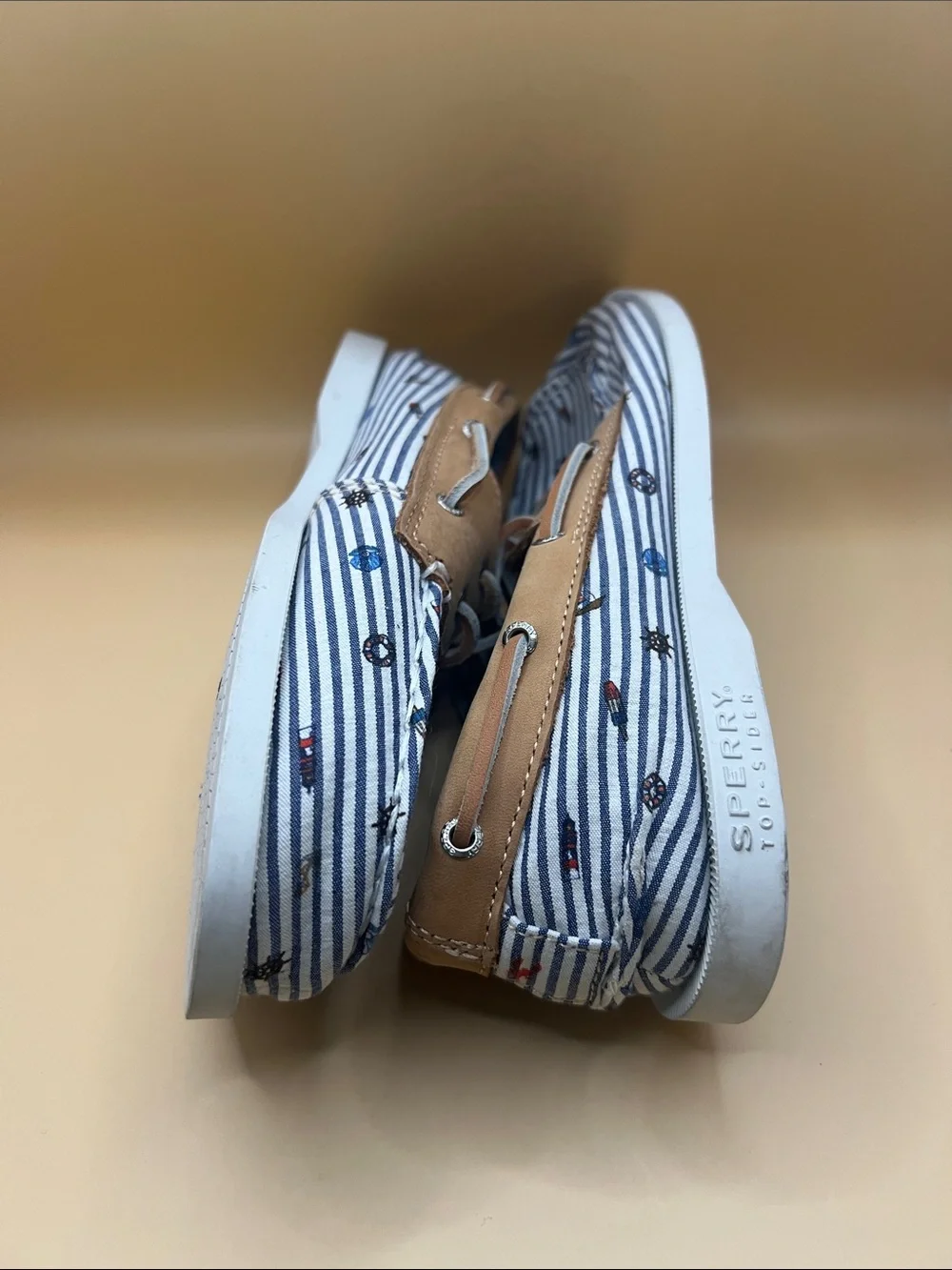 Sperry striped blue