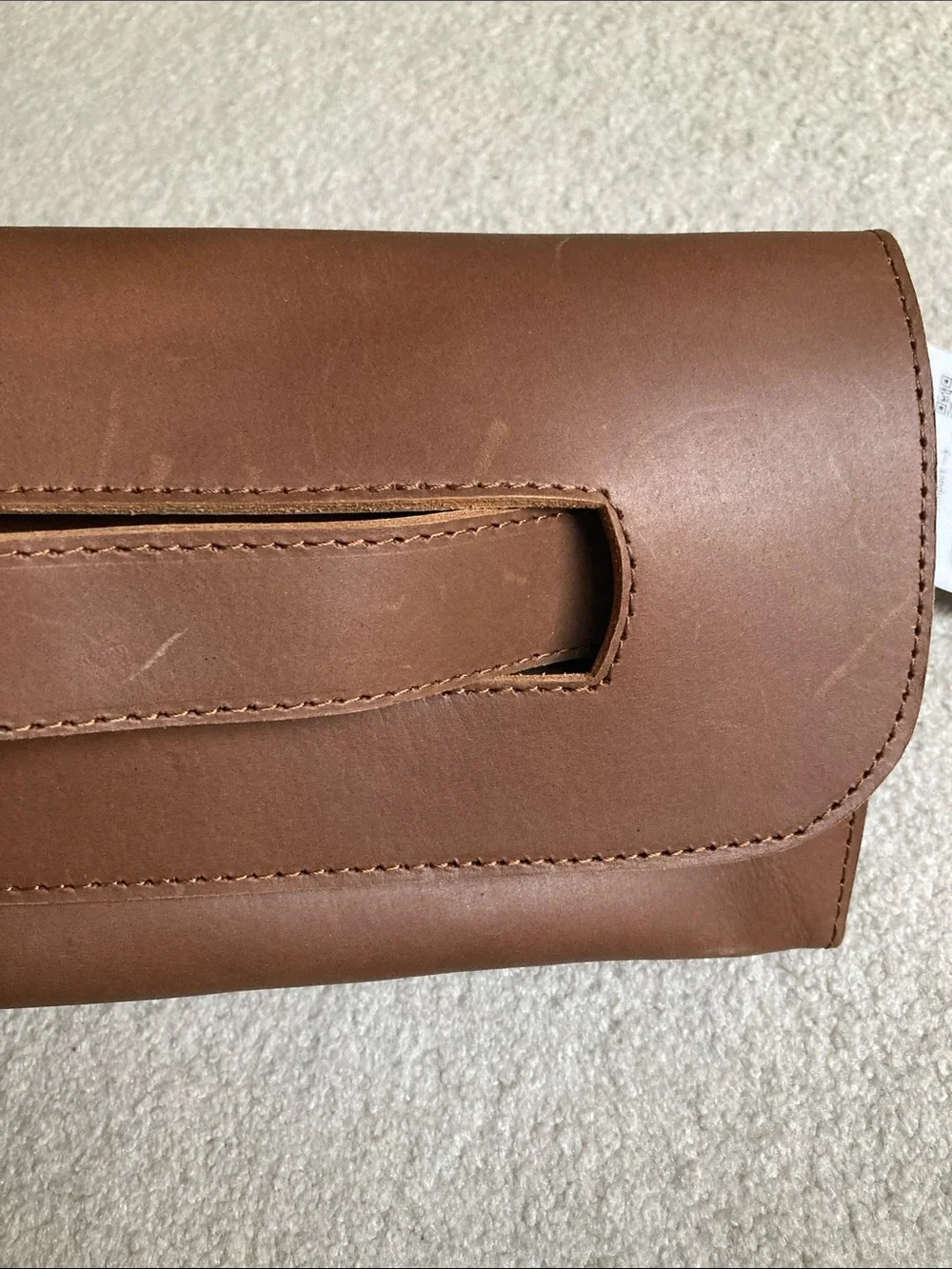 ABLE mare handle clutch in whisky
