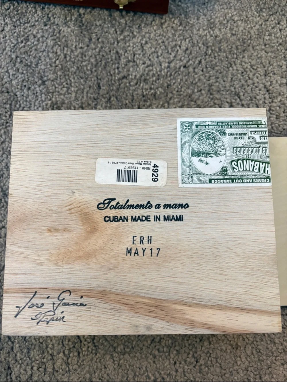 cigar box set assorted