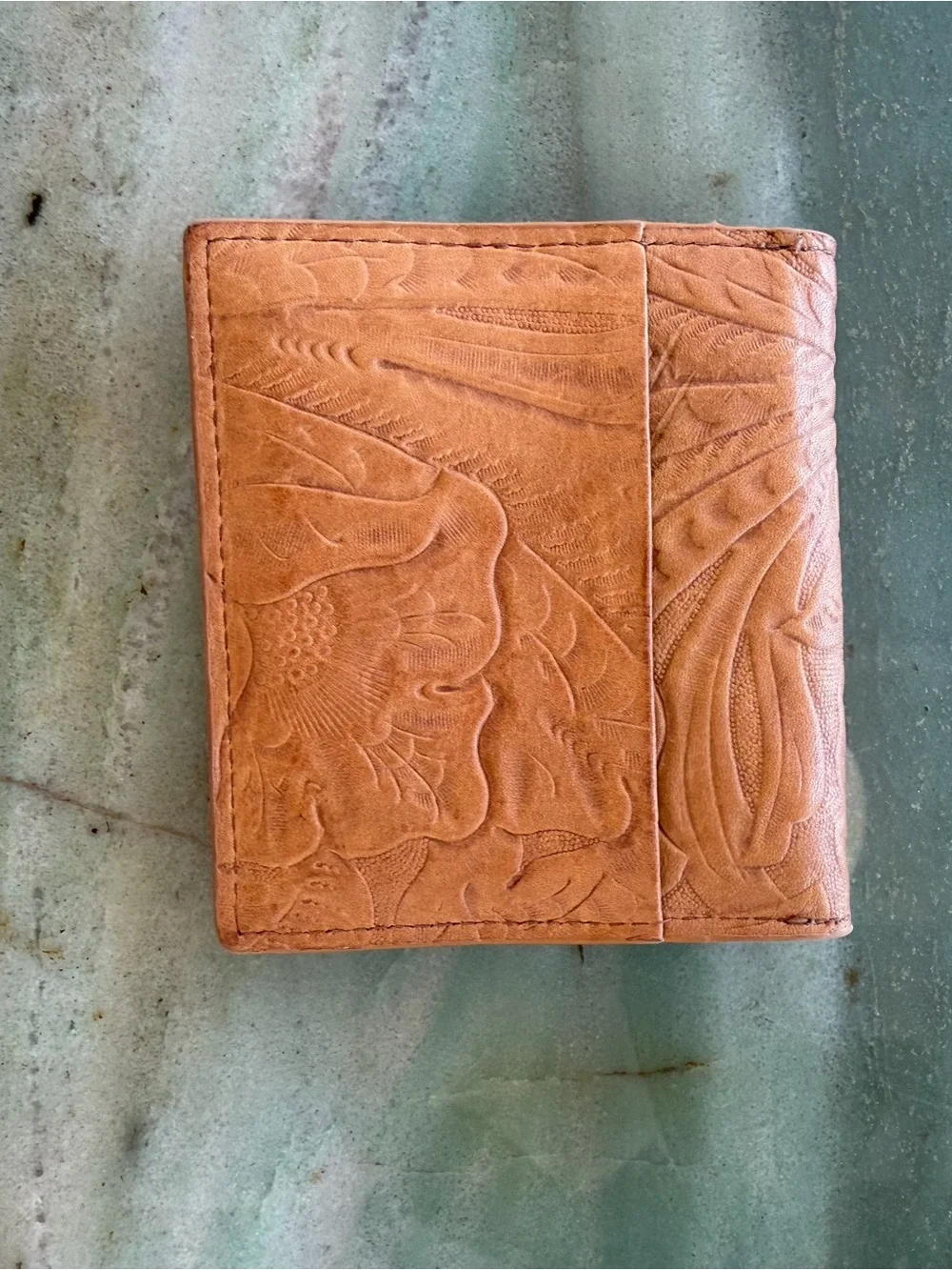 American Leather Co. embossed tan