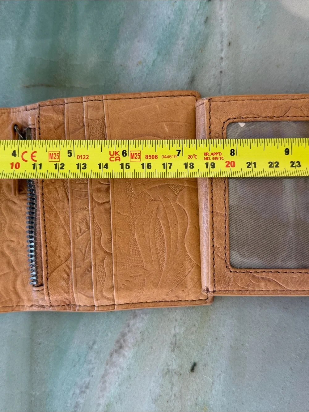 American Leather Co. embossed tan