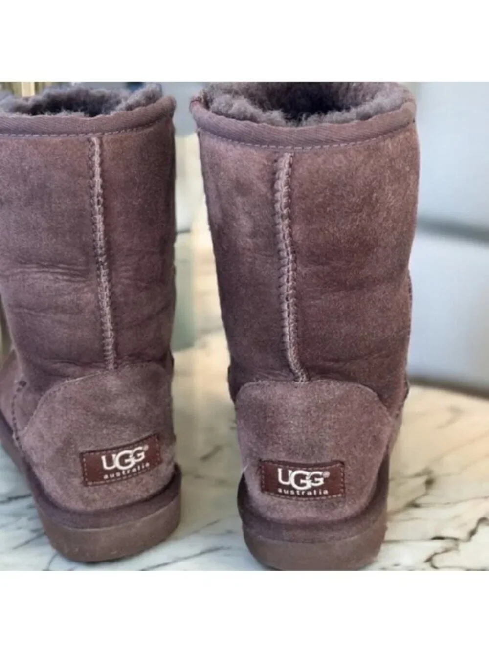 UGG Classic Short II Boots Size 6 Burnt Cedar Color