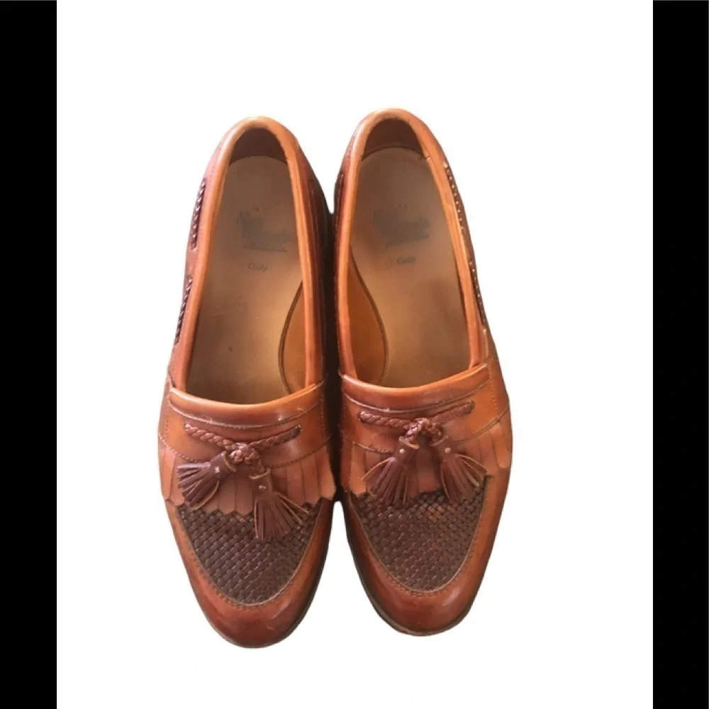 Allen Edmonds Cody Kiltie Tassel Loafer Slip On 9.5D Leather Shoe