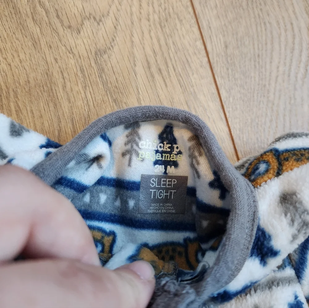 24m Boys Fleece Bear Sleeper
