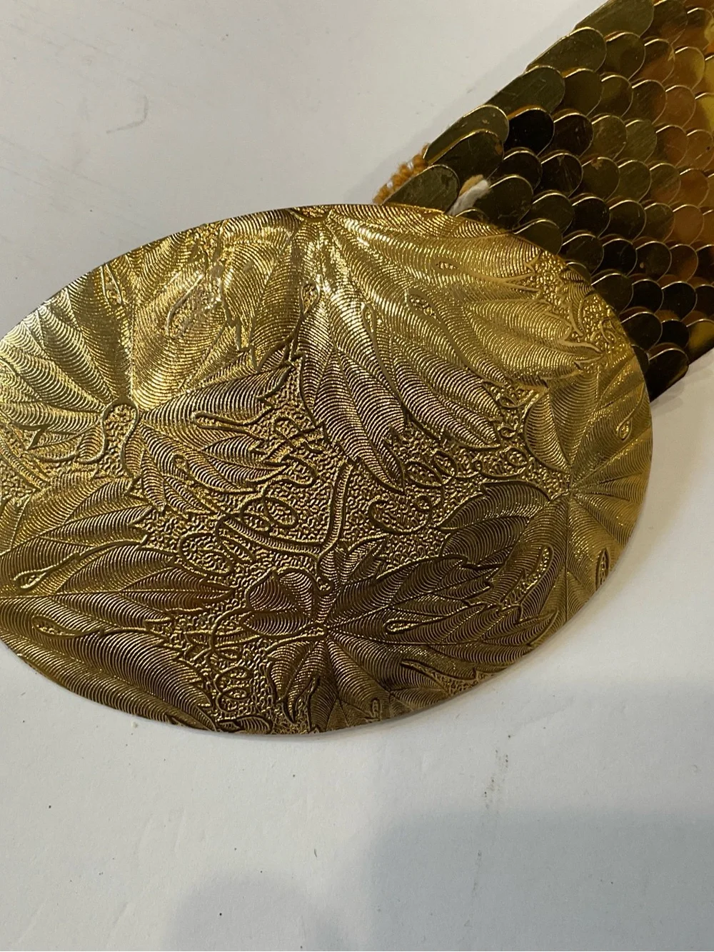 STUNNING VINTAGE GOLD MEDAL WIDE STRETCH BELT