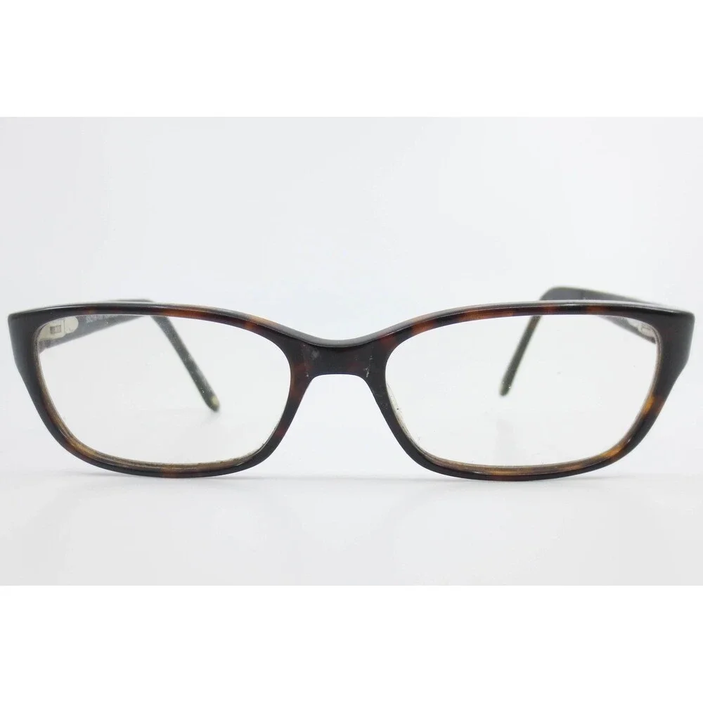 Bulova Massy Tortoise Rectangular Eyeglasses Frames 53-16-135 Brown Marbled Mens