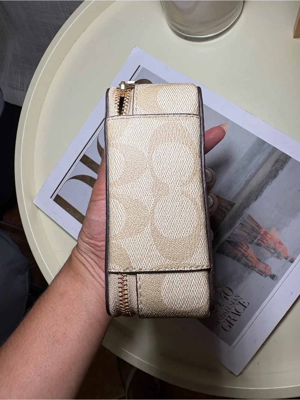 Coach zip pouch