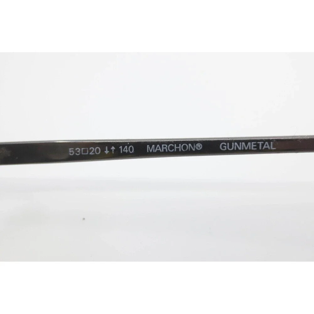 Marchon Autoflex 55 Eyeglasses Gunmetal Oval Metal Frames Flexon 53-20-140