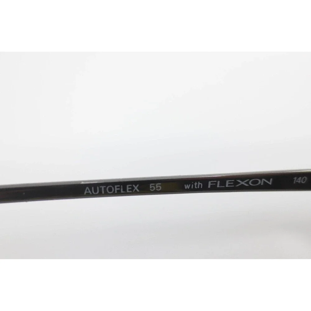 Marchon Autoflex 55 Eyeglasses Gunmetal Oval Metal Frames Flexon 53-20-140