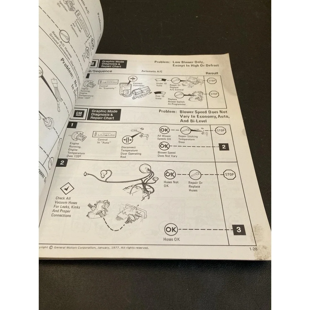 1977 GM Diagnosis and Repair Manual - GM Dealership