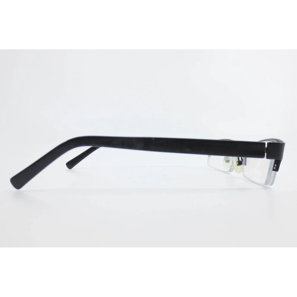 Kirkland Signature Mens Rectangular Semi Rimless Eyeglasses Matte Black