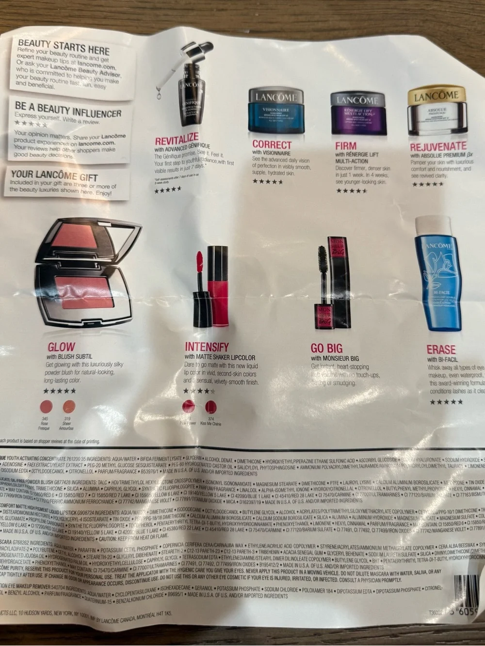 Lancôme red cosmetic