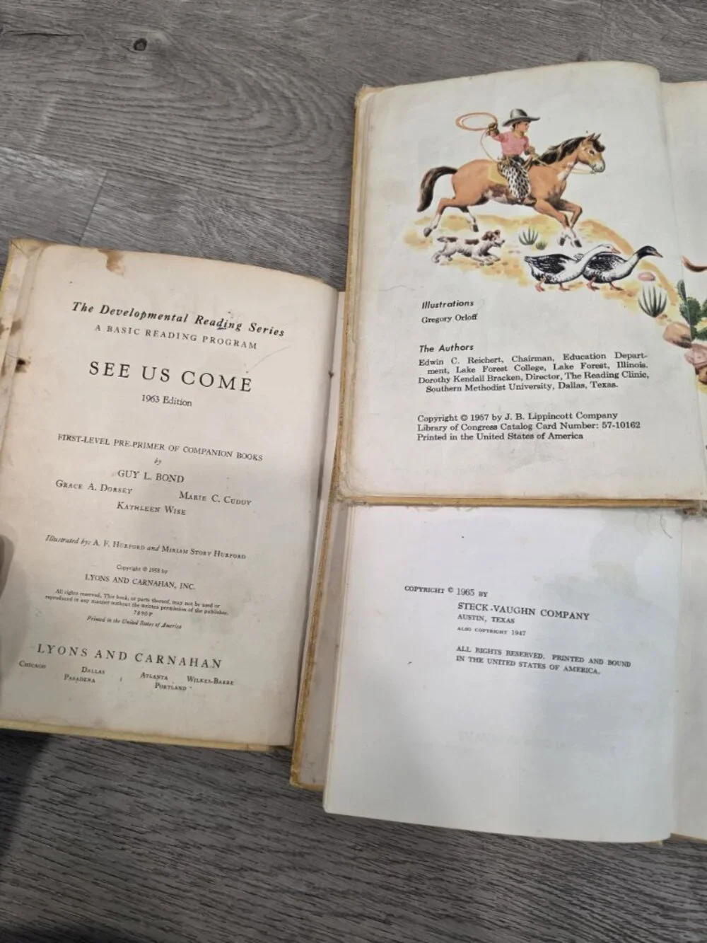 Lyons And Carnahan, Steck-Vaughn, J.B. Lippincott this vintage