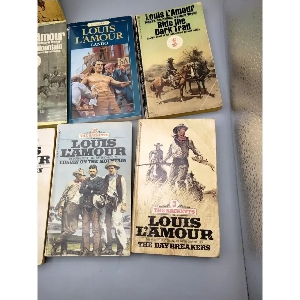 Lot of 11 Louis L’Amour “The Sacketts” Series Trade Paperback Western Books (4)
