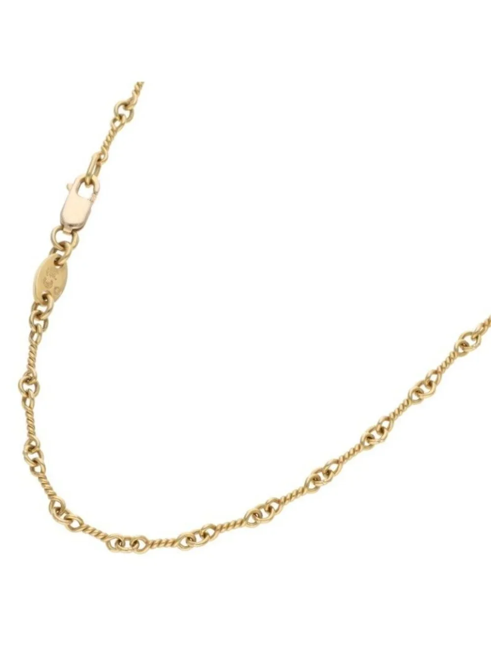 Chrome Hearts 22K Neckchain Twist Chain Gold Necklace