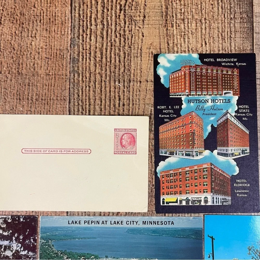 Vintage 70's Postcard Bundle Pack States Montana Indiana Minnesota Wisconsin