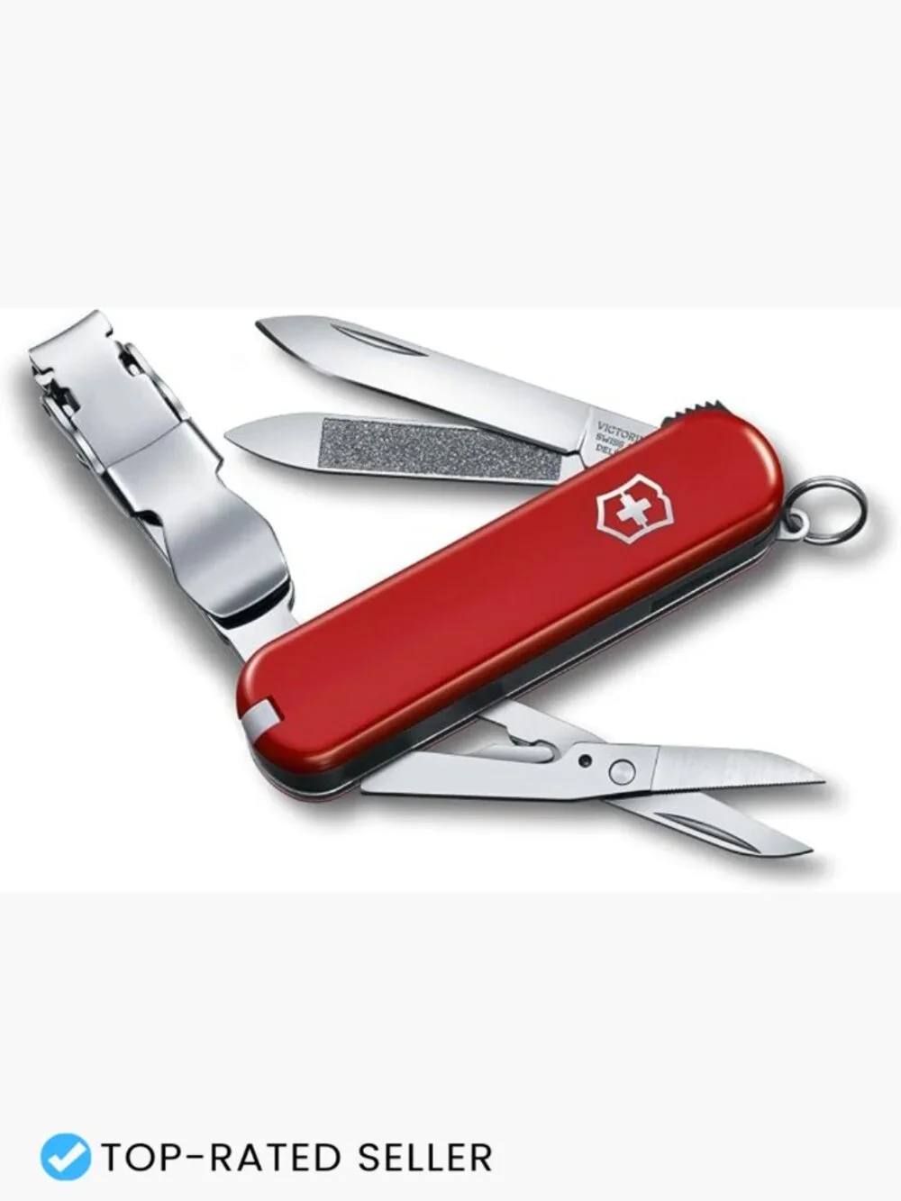Swiss Army Multi-Tool Knife 8 Functions Nail Clipper File Camping Pocket