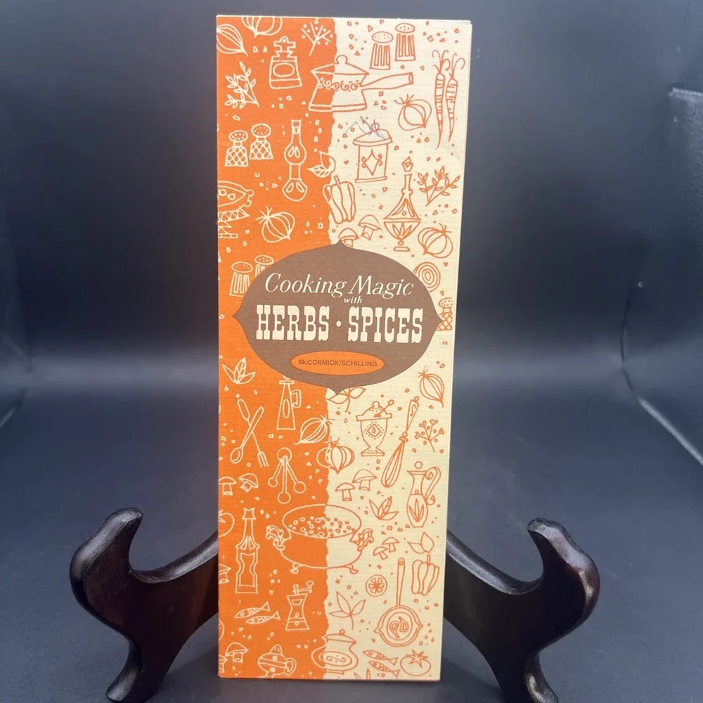 VTG McCormick Schilling COOKING MAGIC with Herbs Spices FOLDOUT BROCHURE (1969)