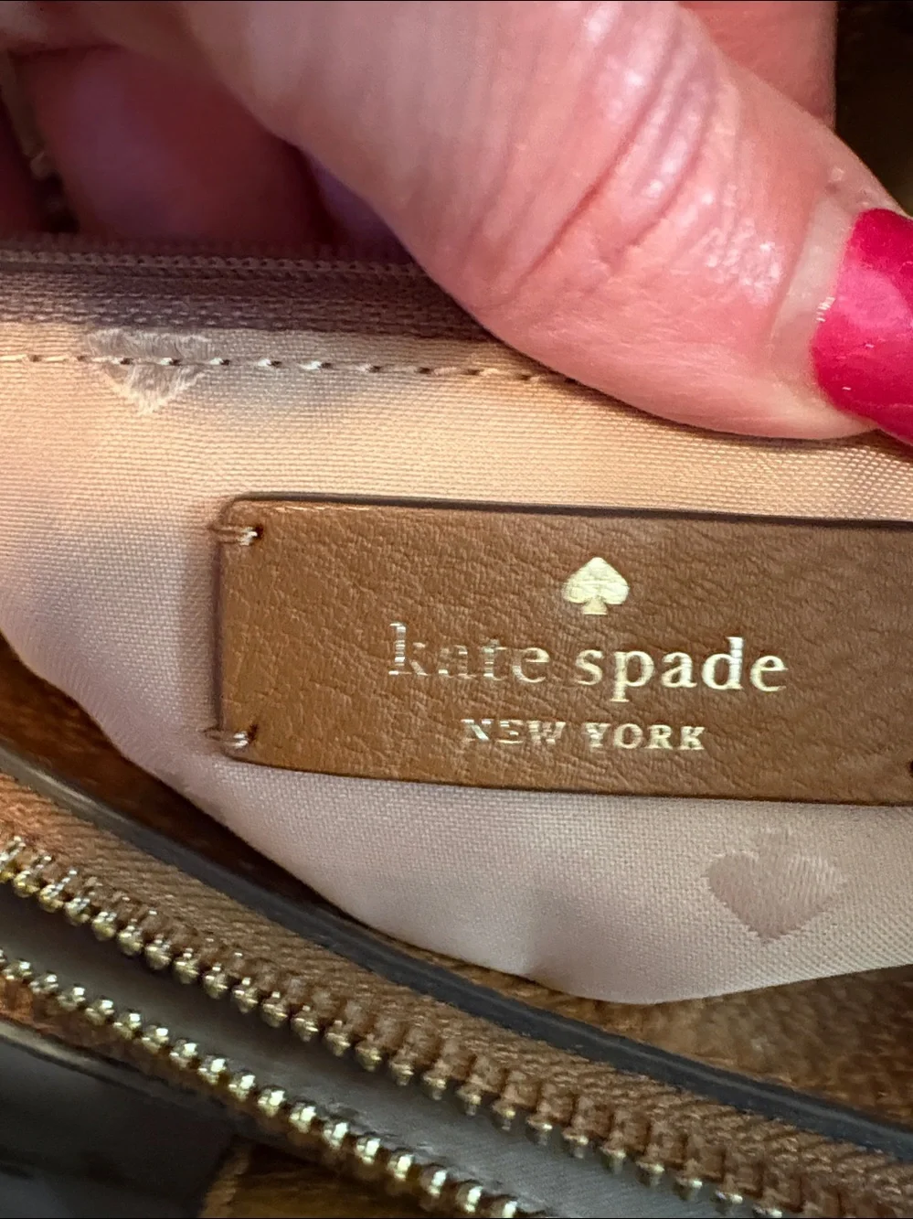 kate spade New York Brown Leather Tote Bag