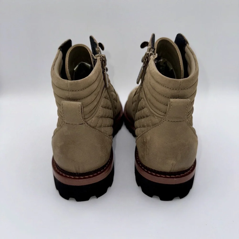 Blondo Helen Boots Women's Size 8.5‎ Brown Quilted Waterproof Leather