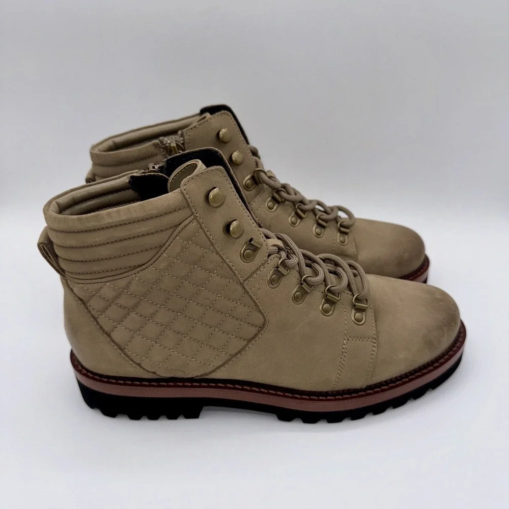 Blondo Helen Boots Women's Size 8.5‎ Brown Quilted Waterproof Leather