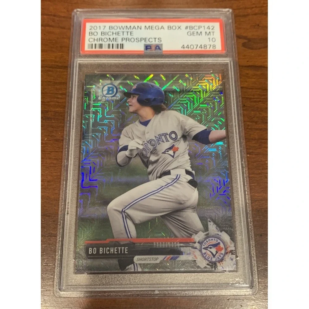 BO‎ BICHETTE 2017 BOWMAN MEGA BOX MOJO CHROME PROSPECTS RC PSA 10