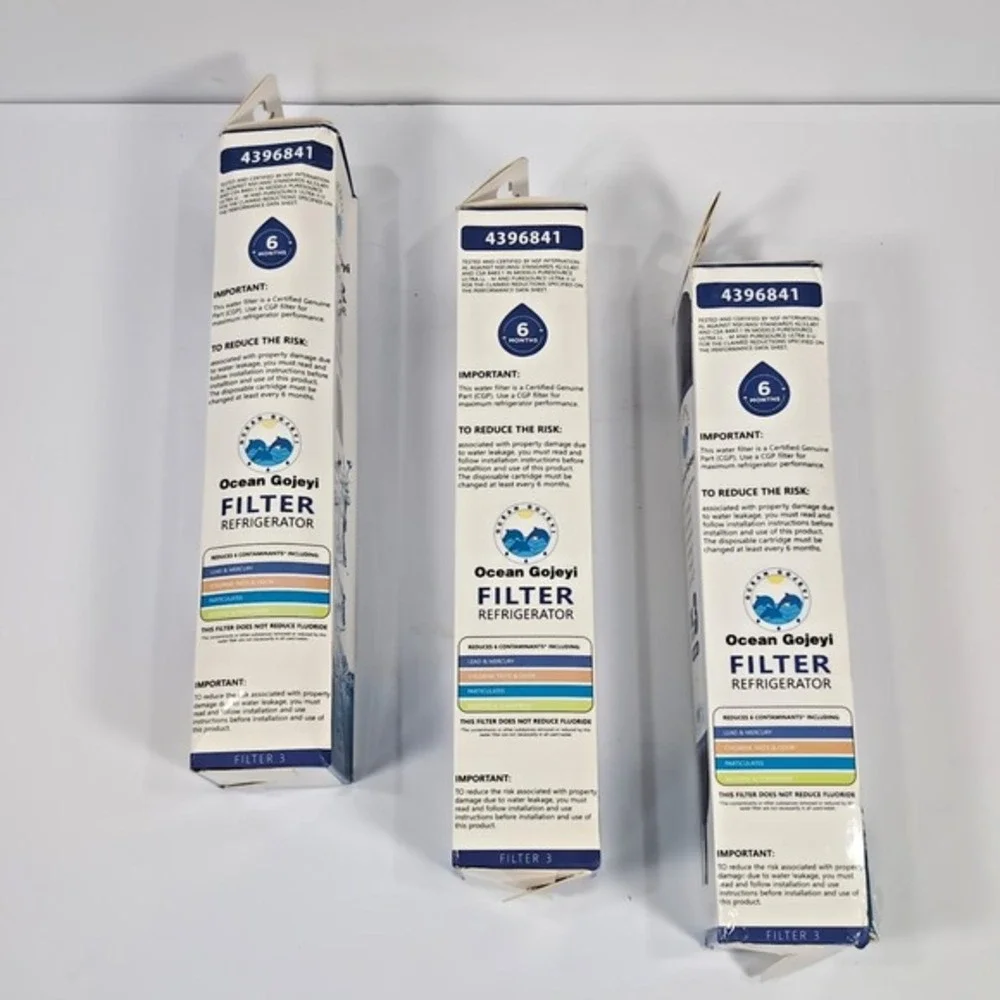 (3) Ocean Gojeyi Refrigerator Water Filter No. 3 Filtr 4396841‎ Fits Whirpool