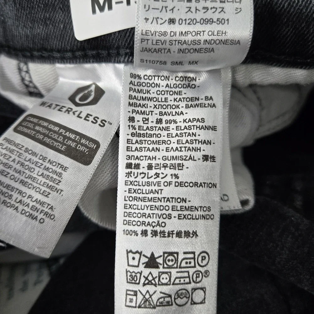 Levi's 541 Men Jeans 36X32 Black Denim Athletic‎ Tapered 30