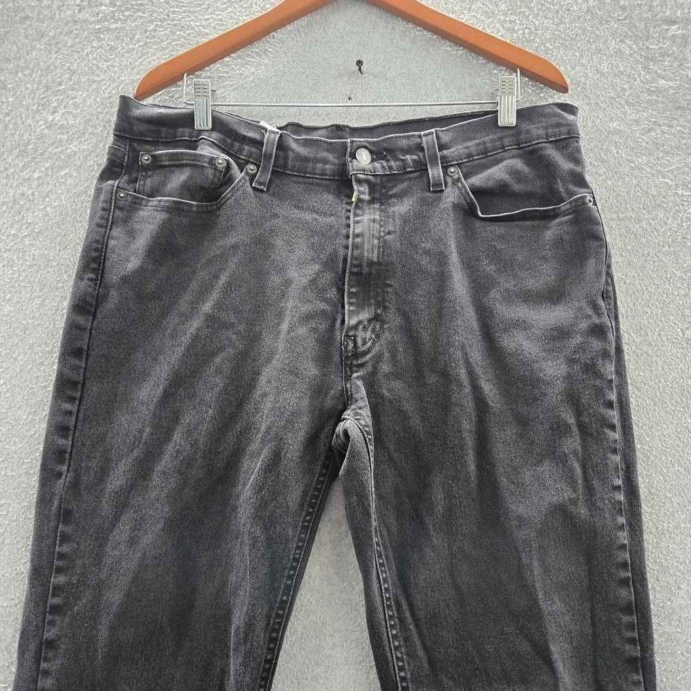 Levi's 541 Men Jeans 36X32 Black Denim Athletic‎ Tapered 30