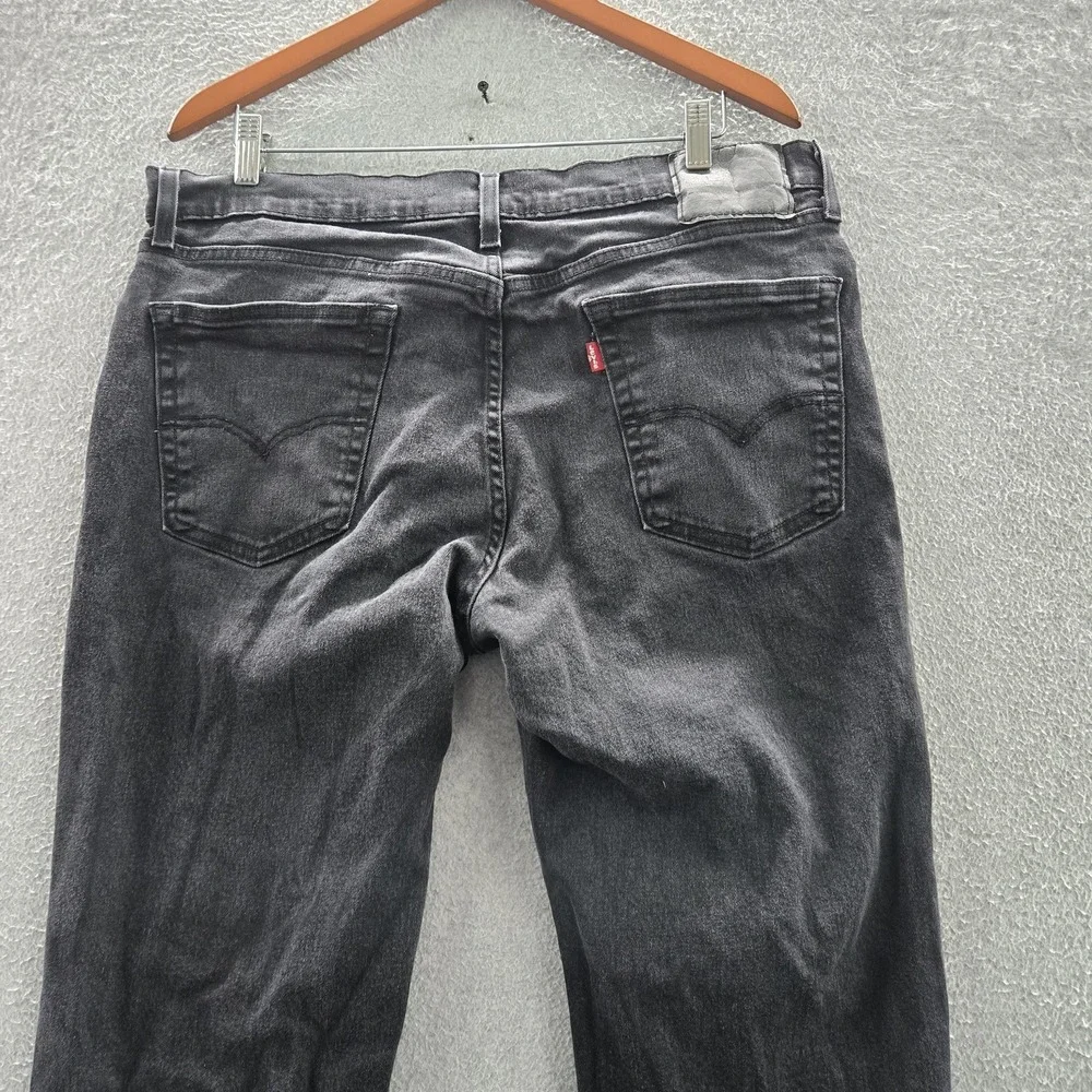Levi's 541 Men Jeans 36X32 Black Denim Athletic‎ Tapered 30
