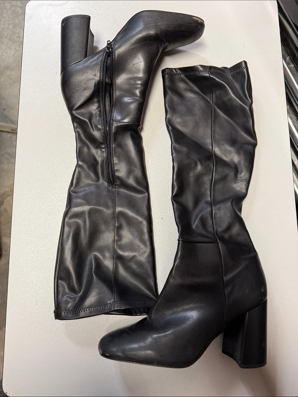 STEVE MADDEN Women's Lizah Knee High Boots Size 8.5M in Black