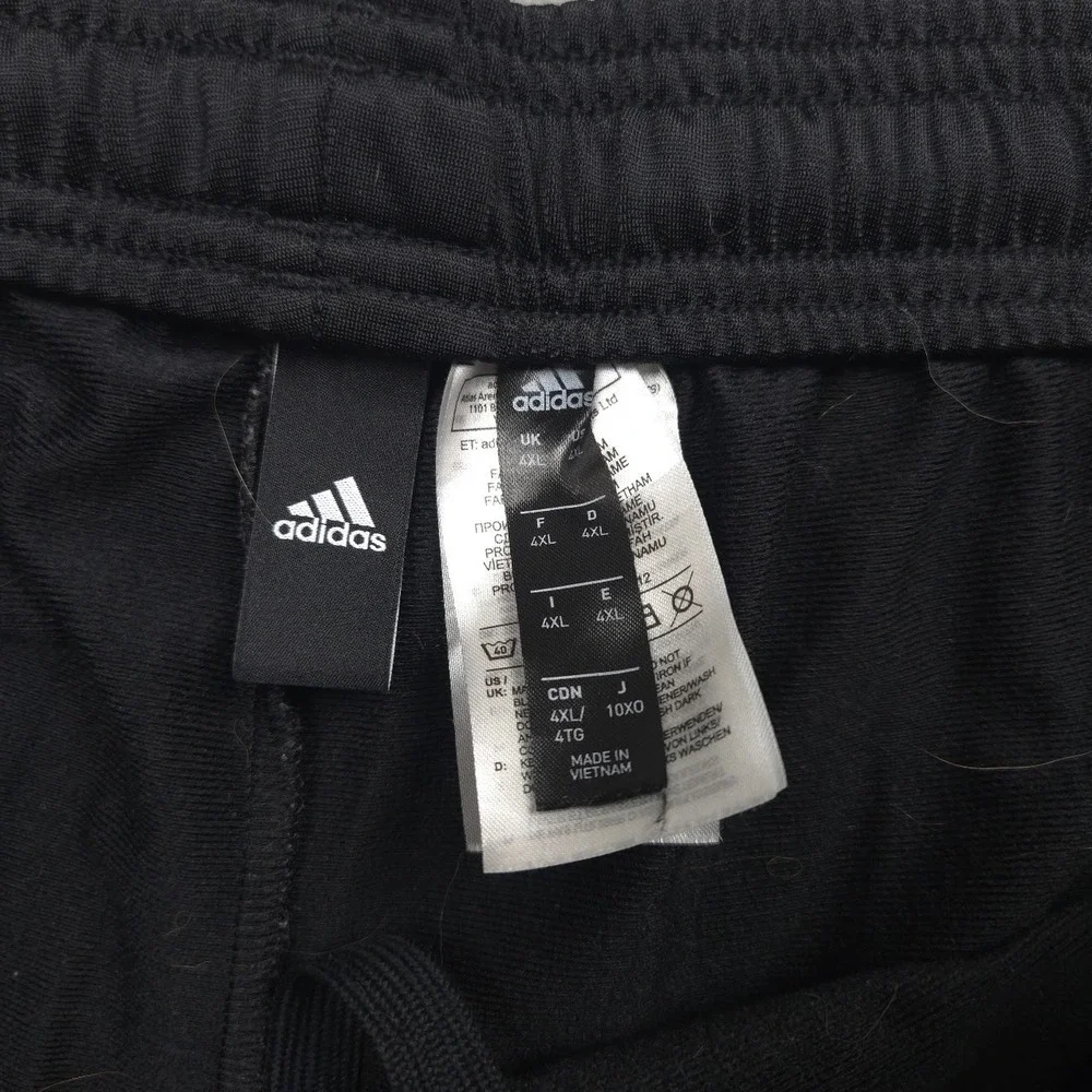 adidas Essentials 3-Stripes Tricot Track Pants Men 4XL Black White BK7402