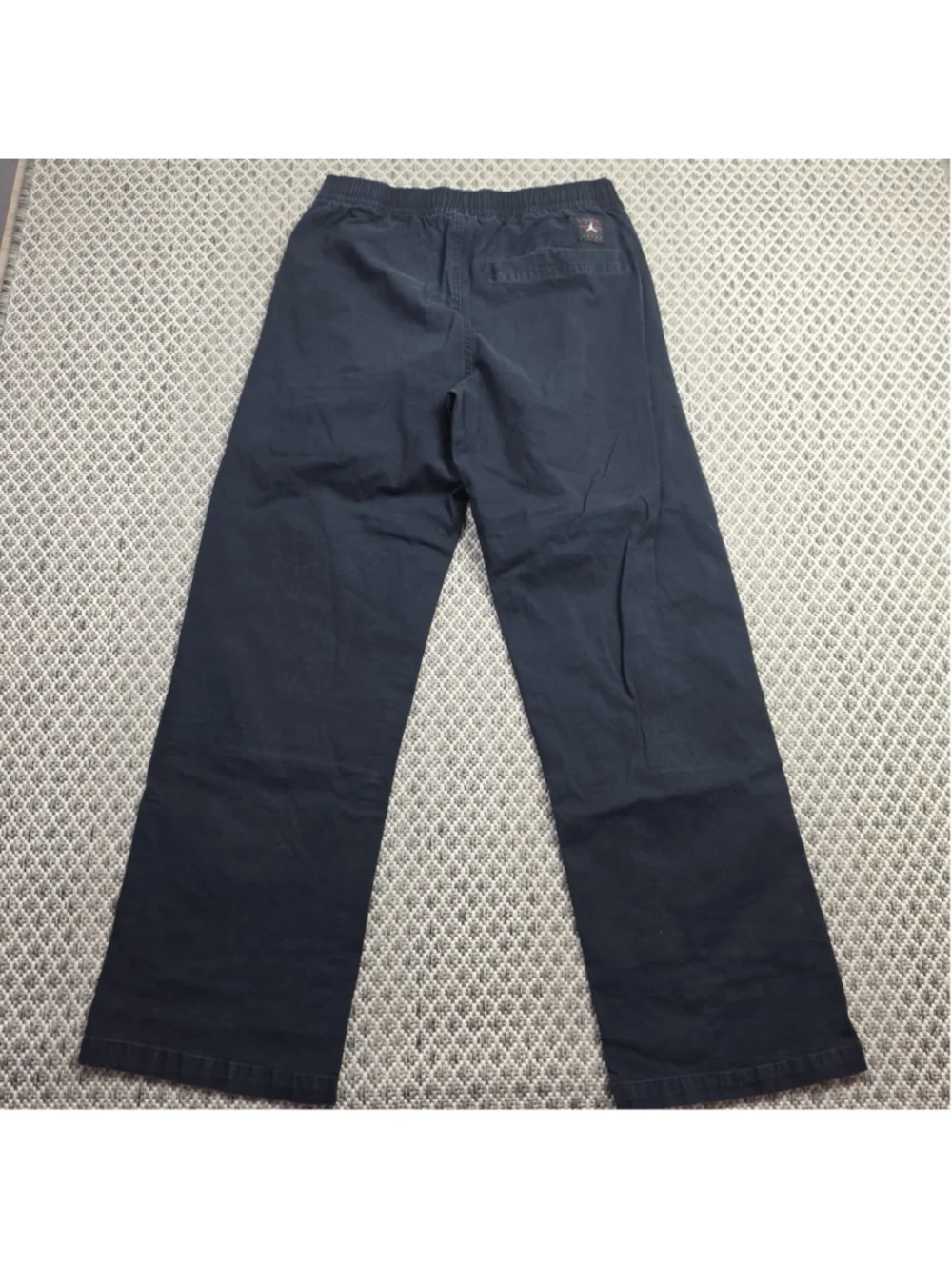 Jordan Essentials Mens Woven Pants Black Cotton Stretch Drawstring Jumpman M