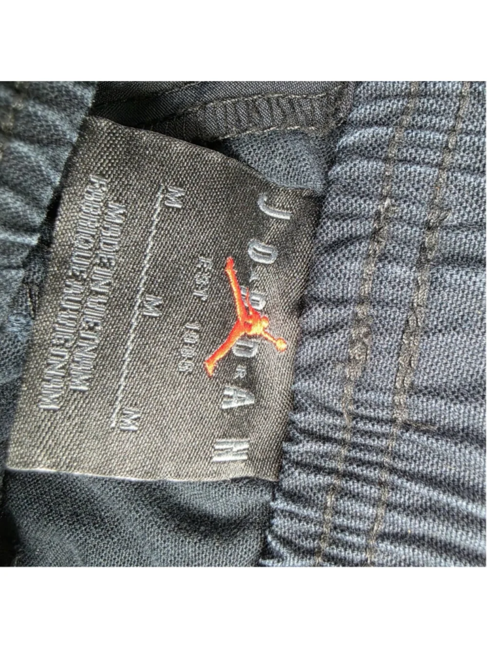 Jordan Essentials Mens Woven Pants Black Cotton Stretch Drawstring Jumpman M