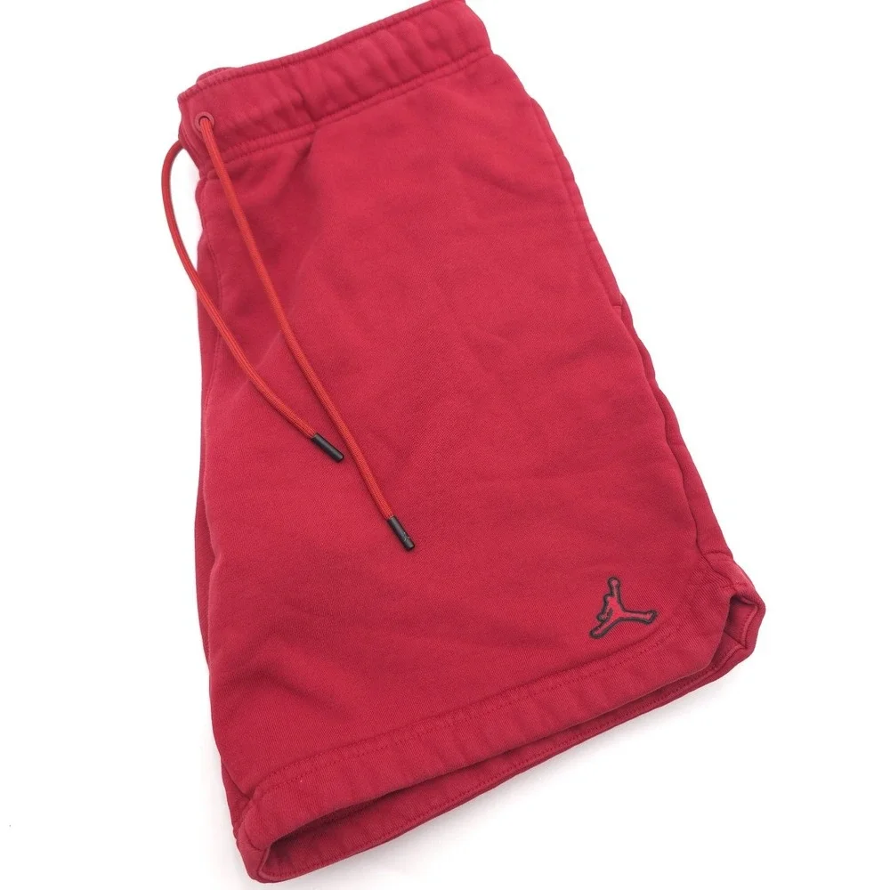 Nike Air Jordan Essentials Fleece Shorts Mens Size M‎ Large Red DA9826-687