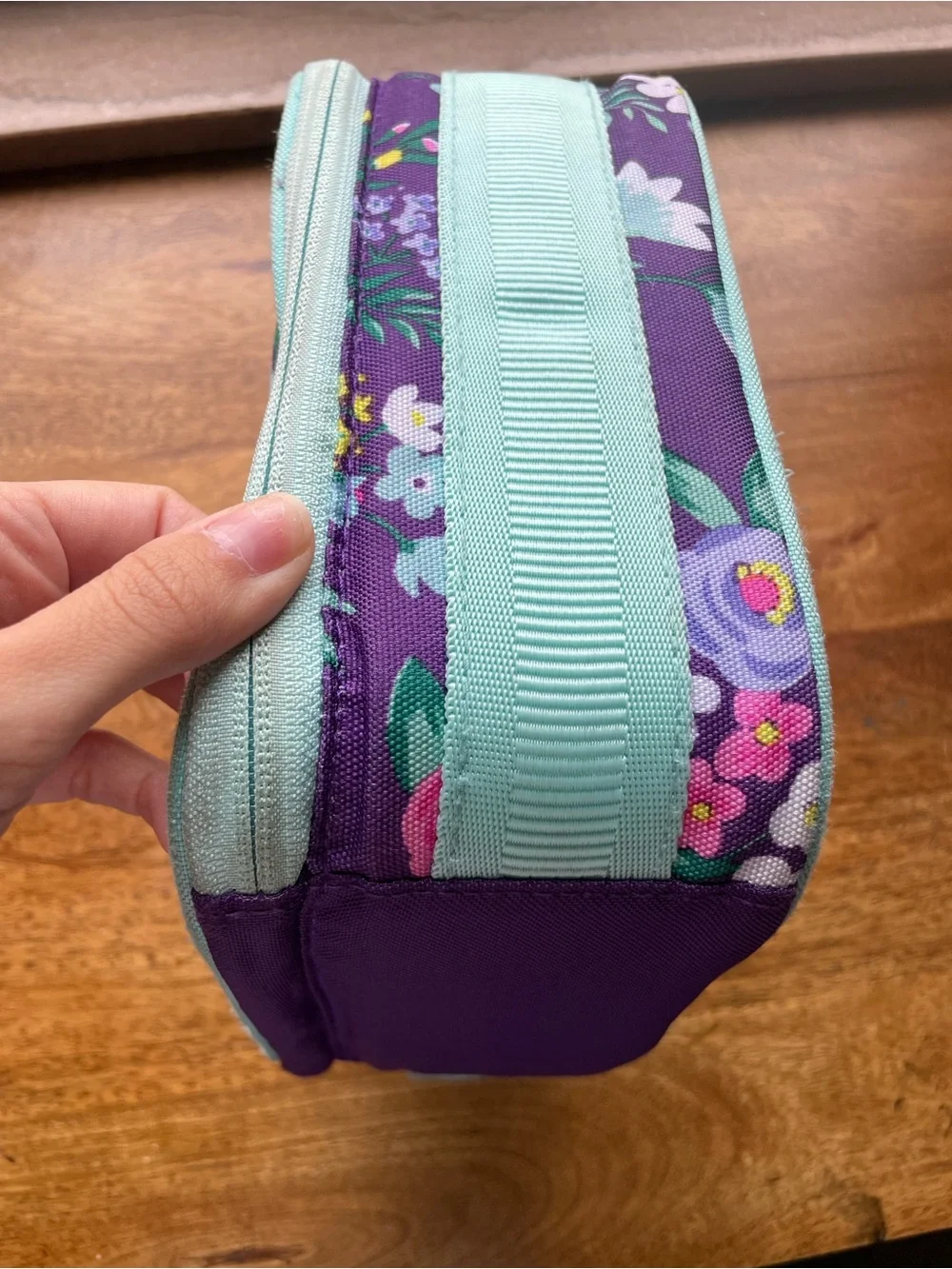 Pottery Barn Kids Girls Floral Lunch Bag with E Monogram Girls Flower Lunch Box