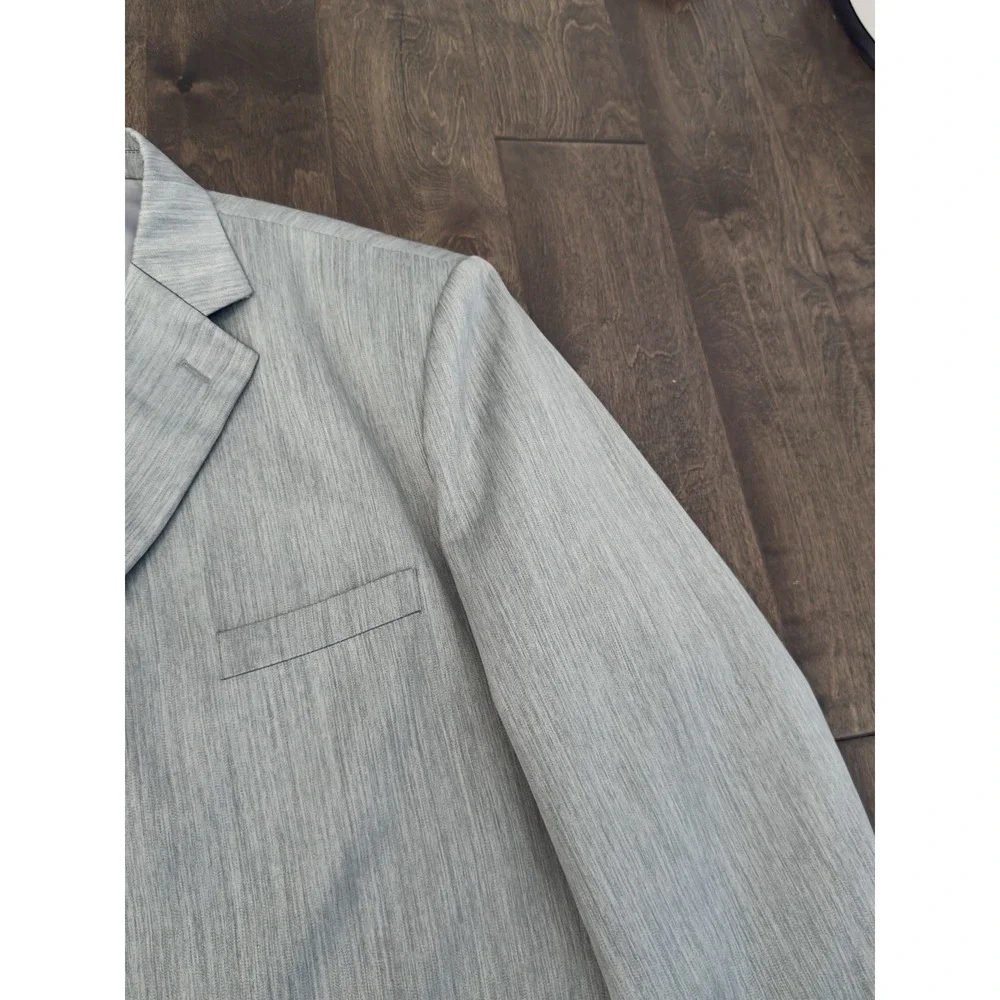 Alberto Celini Mens Grey Suit Jacket Blazer Size 50L Single Breasted‎ 7-Button