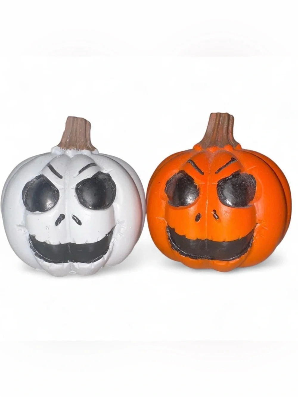 Halloween Jack Skellington Inspired Pumpkin Decorations (Set of 2)