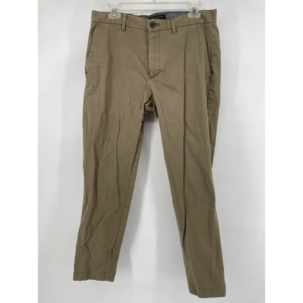 Banana Republic Mason Chino Khaki Pants Mens 33/30 Tan Brown Office Gorpcorp