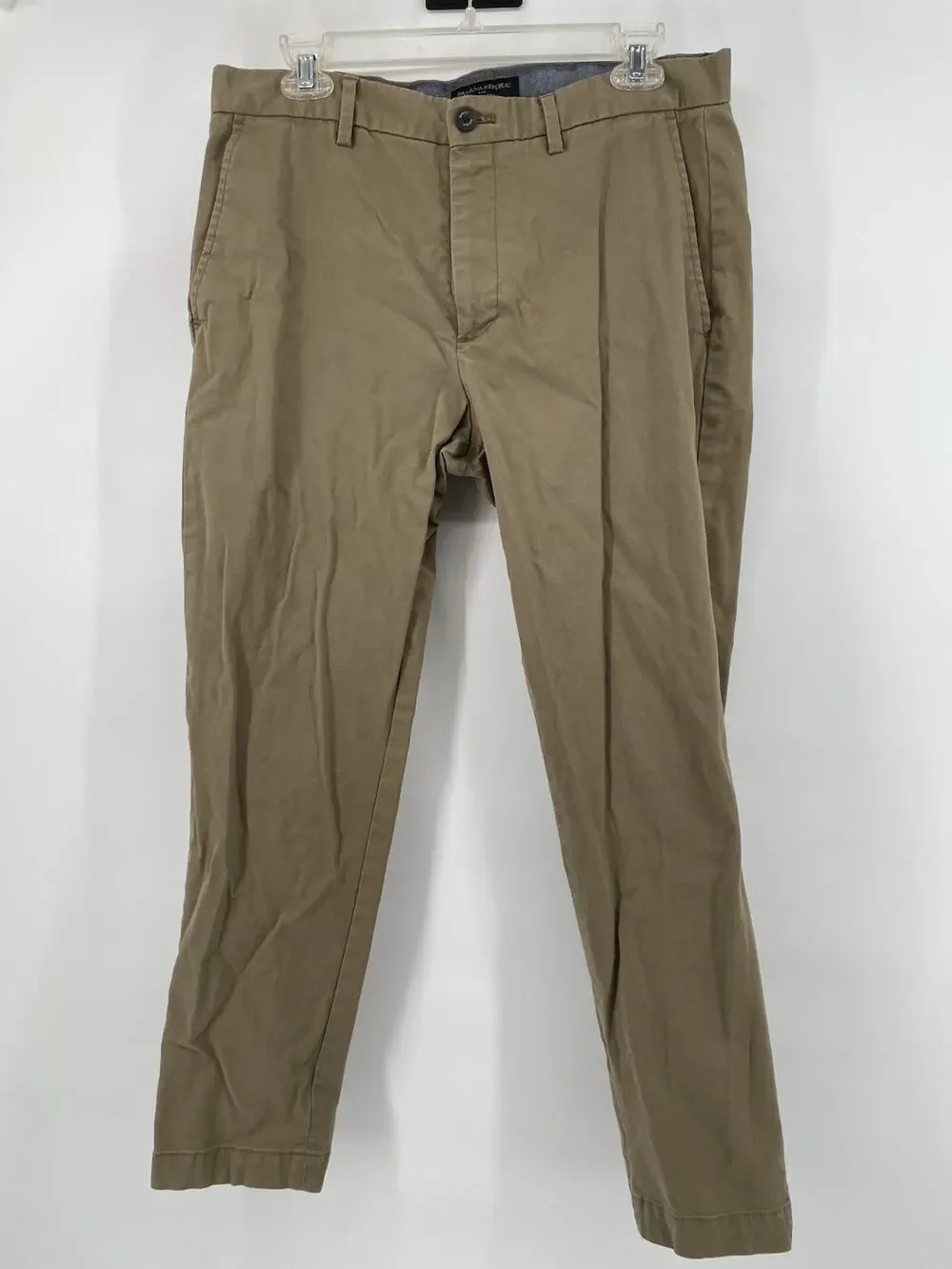 Banana Republic Mason Chino Khaki Pants Mens 33/30 Tan Brown Office Gorpcorp