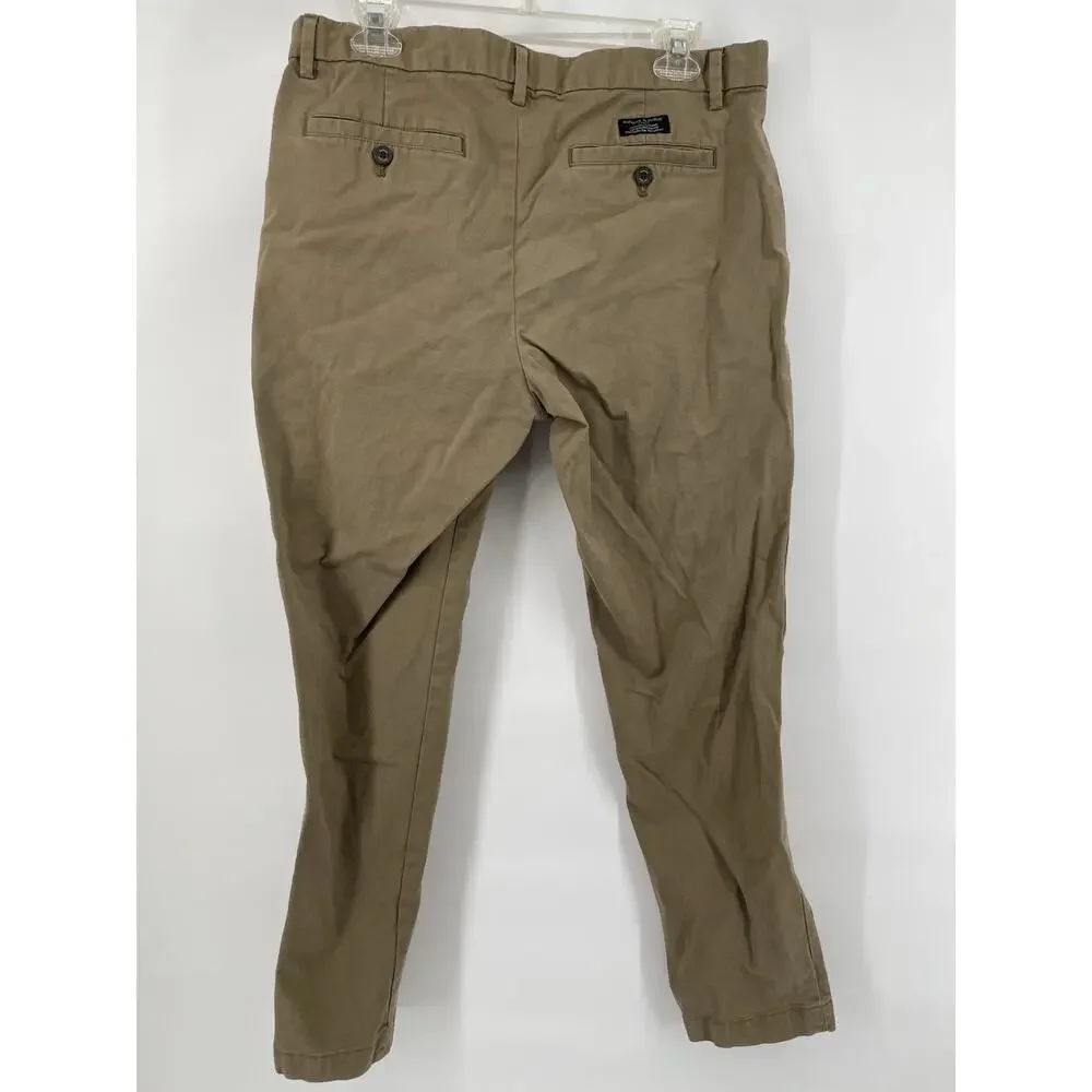 Banana Republic Mason Chino Khaki Pants Mens 33/30 Tan Brown Office Gorpcorp
