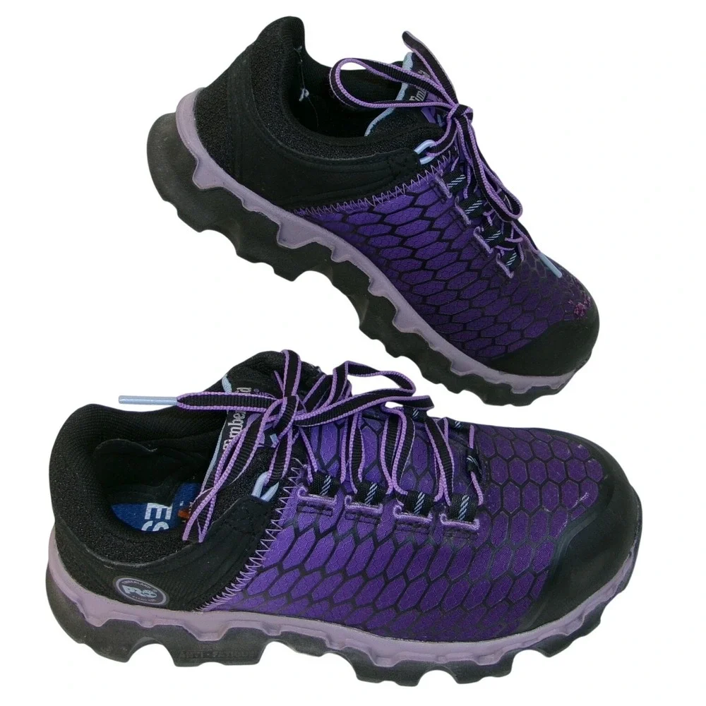 Timberland PRO Purple and Black Women's Work Shoes