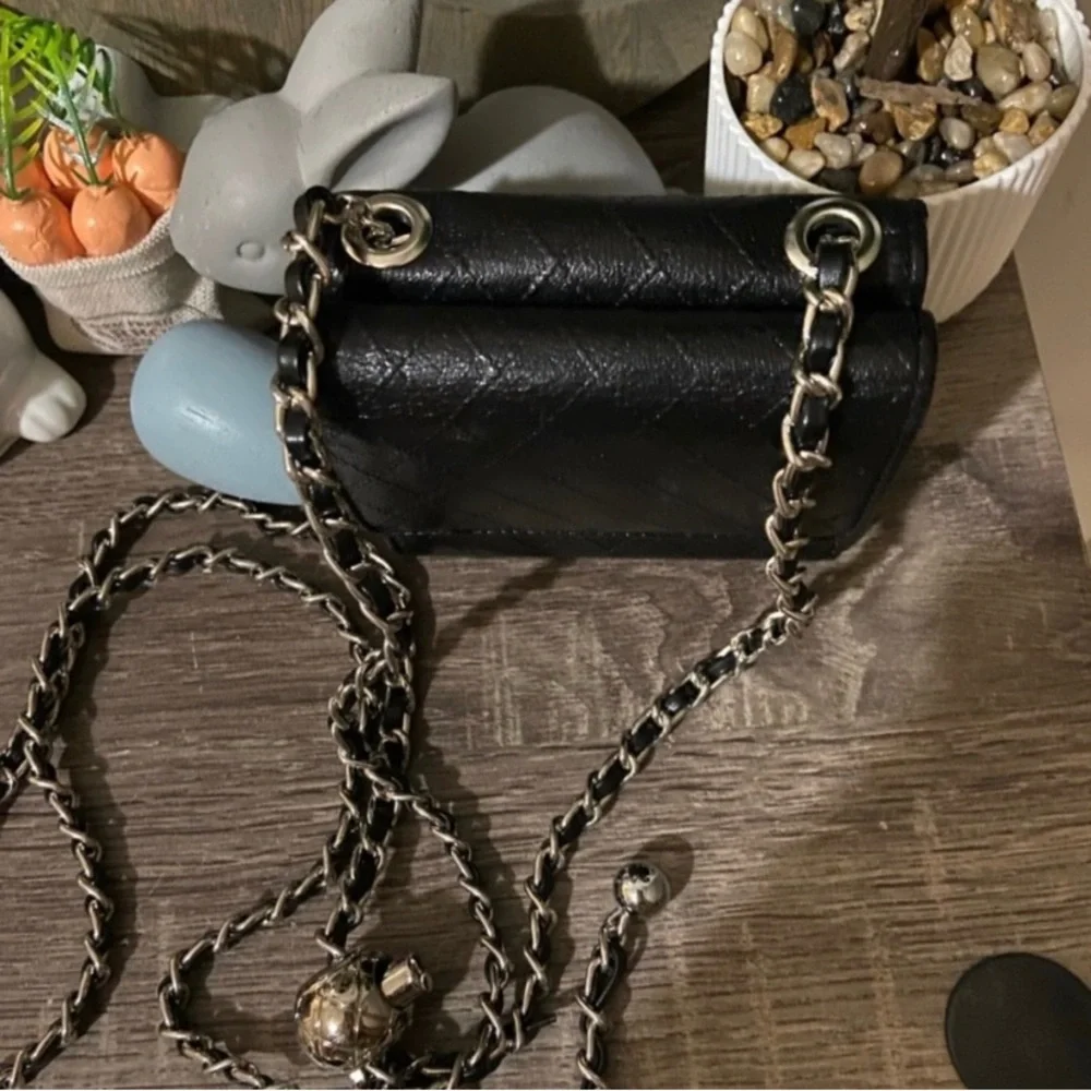 💣⛓️ Chanel Mini Pearl Crush Wallet Chain Adjustable Waist Bag Crossbody