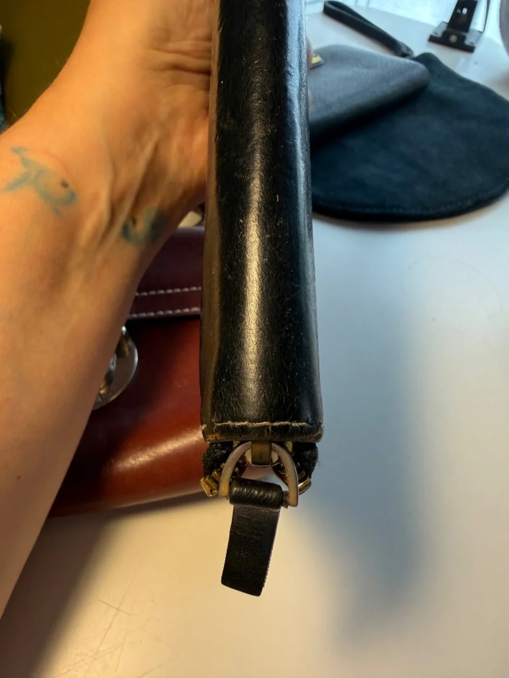 kate spade shiny black
