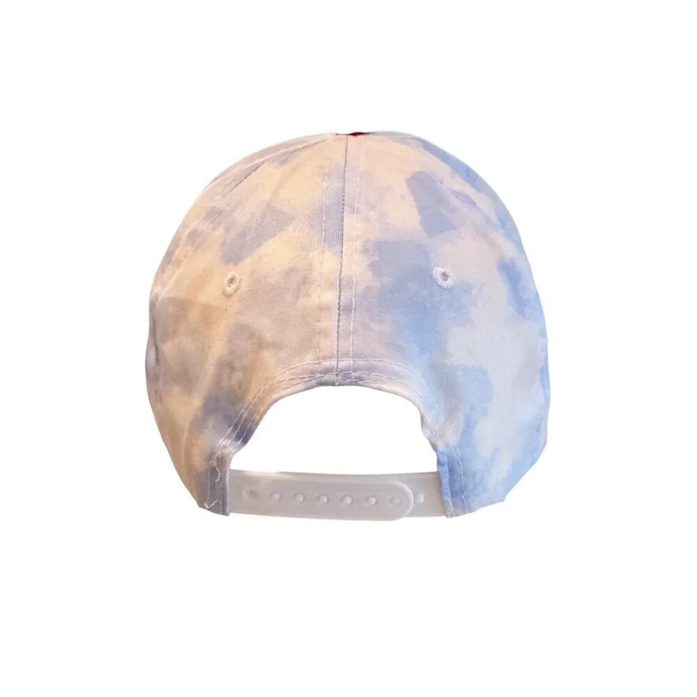 Disney Tie Dye Minnie Mouse Hat Blue White Adult NWOT