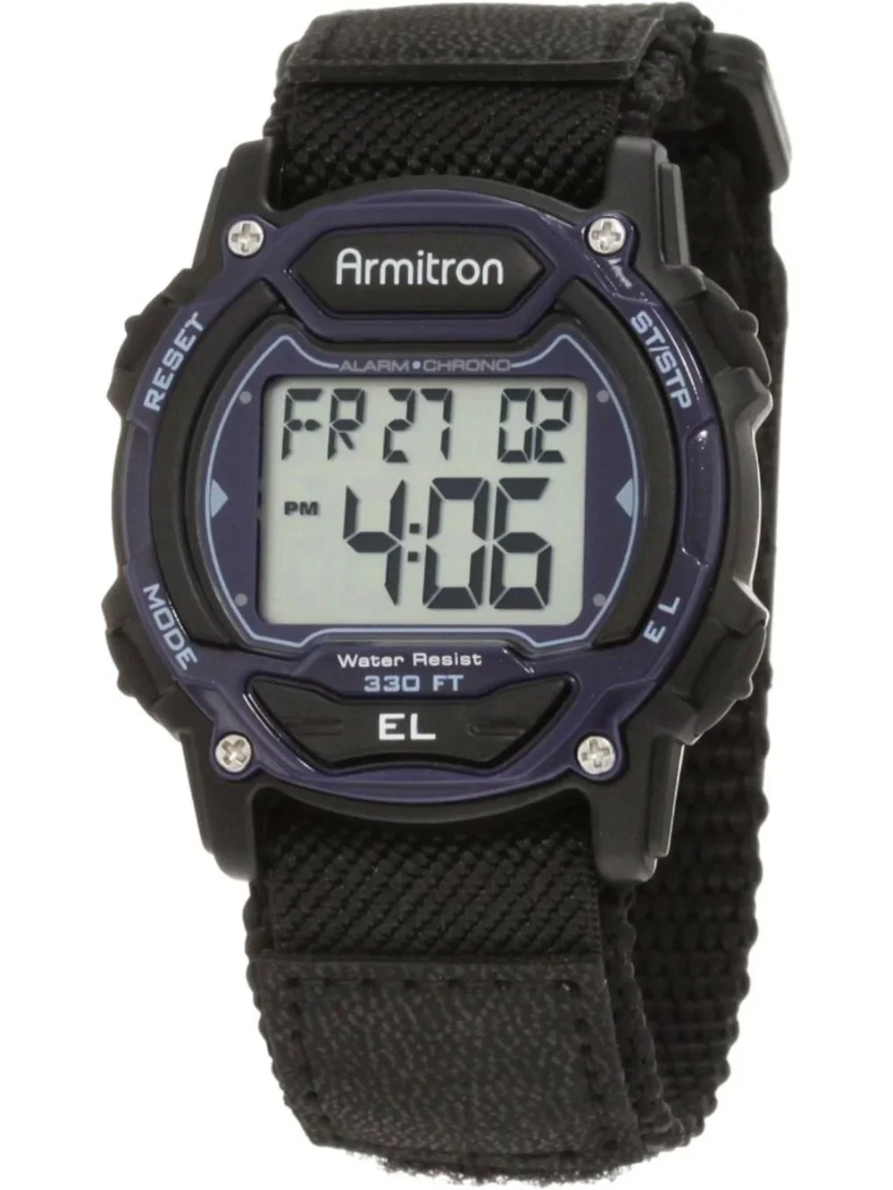 Unisex Digital Chronograph Watch with Nylon Strap - Sporty & Stylish Timepiece