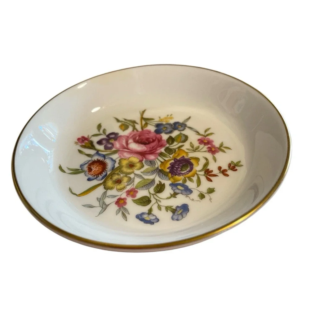 Royal Worcester Bone China Round Floral 3-3/4 
