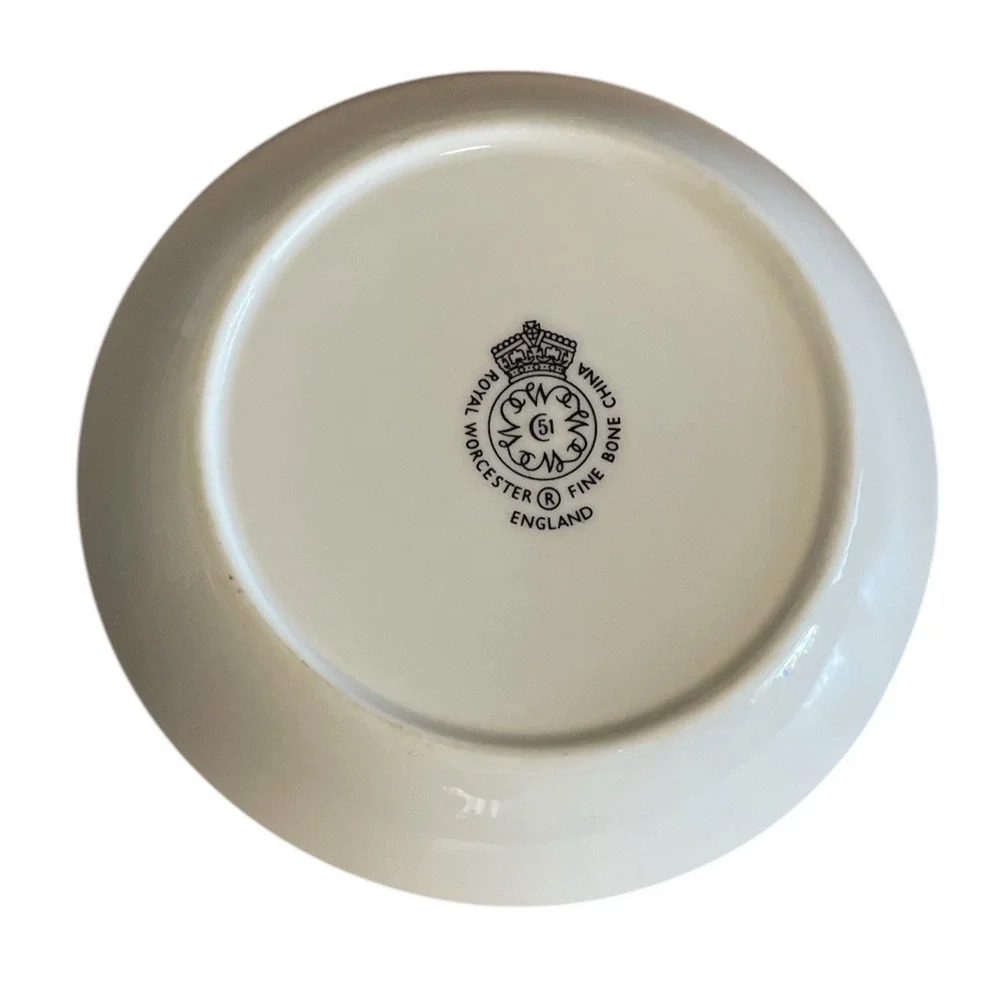 Royal Worcester Bone China Round Floral 3-3/4 